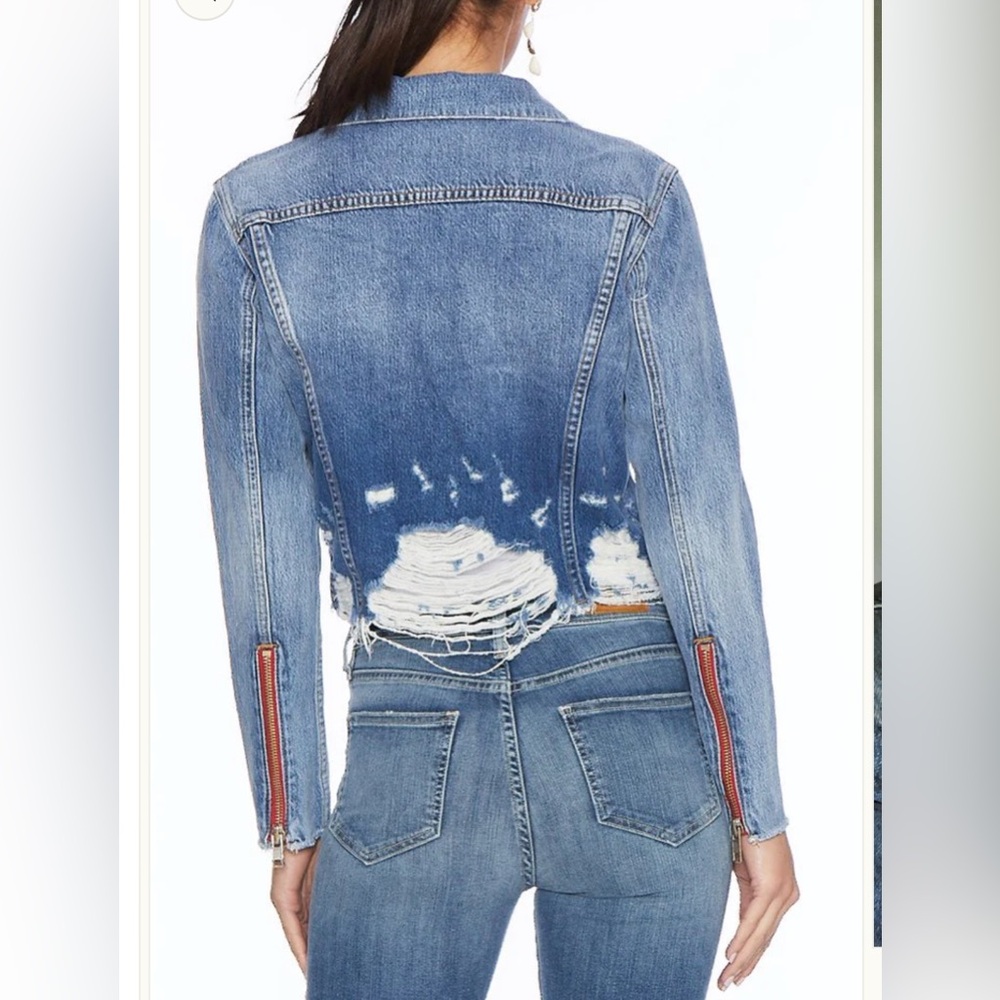Etienne Marcel NWT Distressed Jean Jacket | L